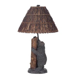Axis 29 in 3 Way Antique Bronze Indoor Table Lamp with Fabric Shade