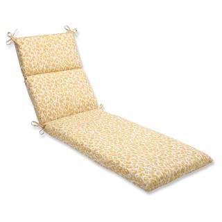 Pillow Perfect Snow Leopard Sunburst Chaise Lounge Cushion   Outdoor Cushions