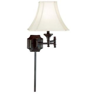 Kenroy Home Wentworth 17 in. Burnished Bronze Wall Swing Arm Lamp 33054BBZ