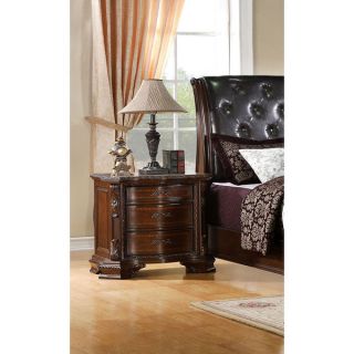 Furniture of America Kassania Luxury Dark Walnut Three Drawer