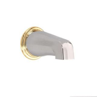 American Standard Wall Mount Brass Slip On Non Diverter Tub Spout in Satin Nickel and Polished Brass DISCONTINUED 8888.056.297