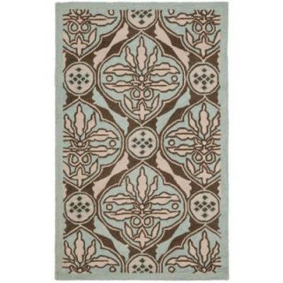 Safavieh Chelsea Brown/Blue 2 ft. 6 in. x 4 ft. Area Rug HK715A 24