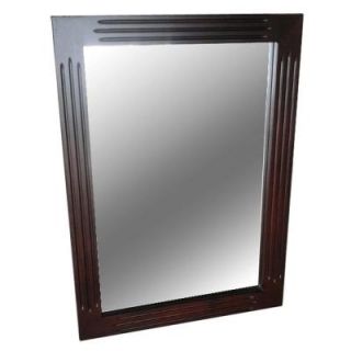 Belle Foret Carsen 30 in. L x 22 in. W Wall Mounted Mirror in Chocolate BFCARSENMR