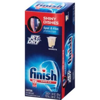 Finish Jet Dry Rinse Aid, Dishwasher Rinse Agent, 2 Count