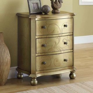 Monarch Specialties Inc. Bombay 3 Drawer Chest