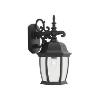 Designers Fountain Hallowell Collection Black Outdoor Wall Mount Lantern 2421 BK