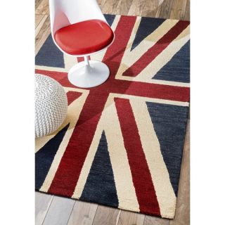 nuLOOM Handmade United Kingdom Flag Wool Rug (83 x 11)