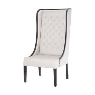 Kinge Chair in Black Stain with Natural Linen   8147687