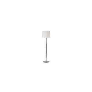 Kenroy Home 62 in 3 Way Switch Chrome Shaded Floor Lamp Indoor Floor Lamp with Shade