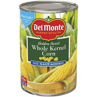 Del Monte Fresh Cut No Salted Added Golden Sweet Whole Kernel Corn, 15.25 oz