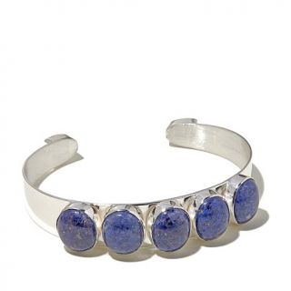 Jay King Blue Spots Stone Sterling Silver Cuff Bracelet   7808254