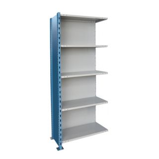 Hallowell H Post High Capacity Closed Style 5 Shelf Shelving Unit Add