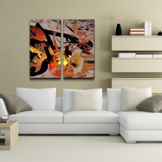 Ready2hangart The Color of Jazz XX Oversized 2 Piece Canvas Wall Art