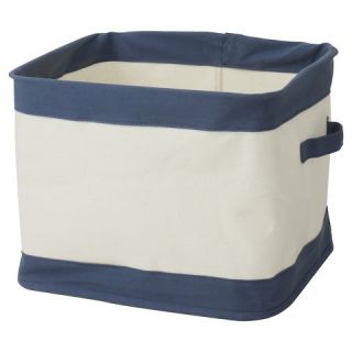 Collapsible Canvas Bin Small Navy   Pillowfort™