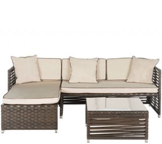 Safavieh Likoma 3 Piece Sectional Outdoor Set —