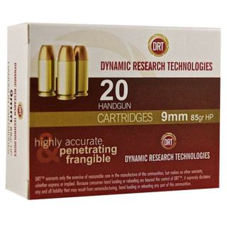 DRT TerminalShock Ammo 9mm Luger 85 gr. JHP 770679