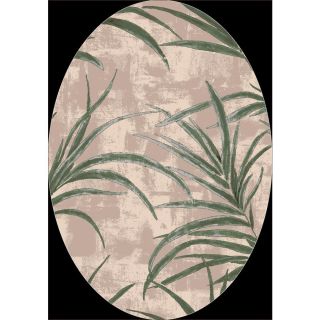 Milliken Rain Forest Multicolor Oval Indoor Tufted Area Rug (Common 5 x 8; Actual 64 in W x 92 in L)