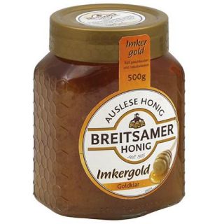 Breitsamer Honig Golden Selection Blossom Honey, 17.6 oz, (Pack of 6)