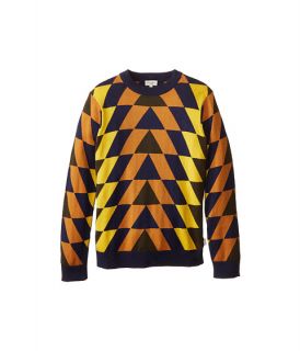 Paul Smith Junior Colored Triangle Knit Sweater (Toddler/Little Kids/Big Kids) Dark Navy