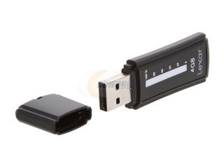 Lexar JumpDrive Secure II Plus 4GB USB 2.0 Flash Drive 256bit AES Encryption Model LJDSEP4GBASBNA