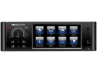 SOUNDSTREAM 1 Din DVD Receiver w/ 4.3" Touch Screen & Bluetooth