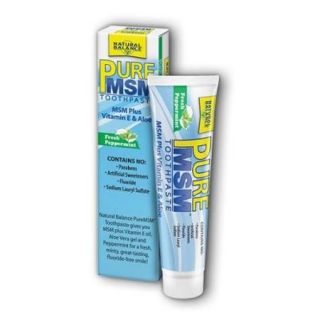 PureMSM Toothpaste Natural Balance 3 oz Paste