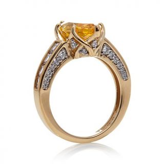 Victoria Wieck 3.96ct Absolute™ Canary Marquise and Baguette Ring   7778926