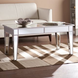 Southern Enterprises Mirage Mirrored Cocktail Table   Coffee Tables