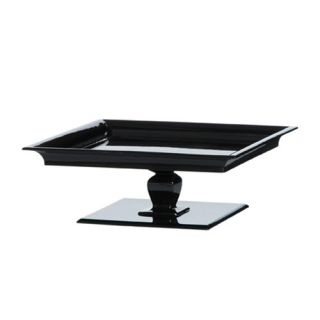 Wood Lacquered Square Footed Serving Tray by BIDKhome