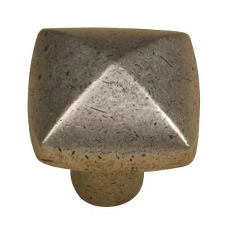 Anne at Home Contemporary Pewter Matte Square Cabinet Knob