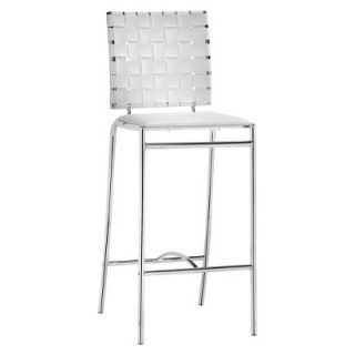 Zuo Criss Cross Counter Chair   White (Set of 2)