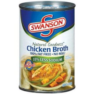Swanson Chicken 33% Less Sodium Rts Broth 14 Oz Can