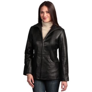 Collezione Italia Womens Itslia Lambskin Leather Jacket