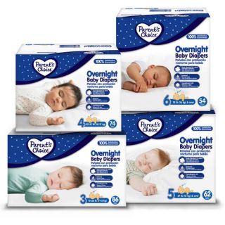 Parent's Choice Overnight Baby Diapers, (Choose Your Size)