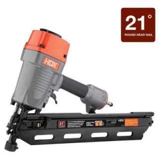 HDX Pneumatic 3 1/2 in. 21° Full Head Strip Framing Nailer HDXFR2190