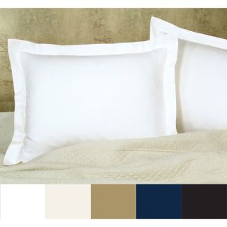 Cotton Blend Poplin Tailored Decorative Pillow Shams (Pack of 2)