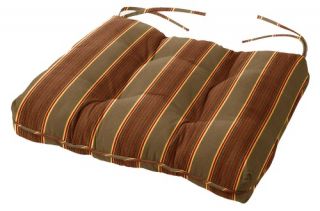 Cushion Source 22.5 x 22 in. Striped Sunbrella Chair Cushion   Outdoor Cushions