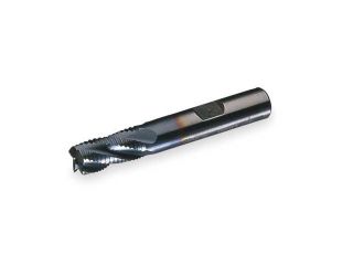 CLEVELAND C31049 End Mill, Roughing, Co, TiCN, 1 In, 5 FL, Sq