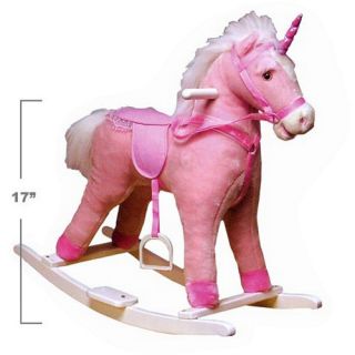 Toddler Pink Rocking Unicorn with Sound