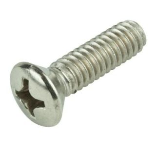Everbilt #8 32 tpi x 2 1/2 in. Stainless Steel Oval Head Phillips Drive Machine Screw (2 Pack) 815681