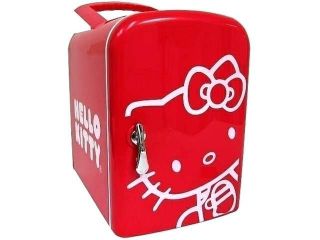Sakar 76009 Hello Kitty Mini Fridge Red  Refrigerator