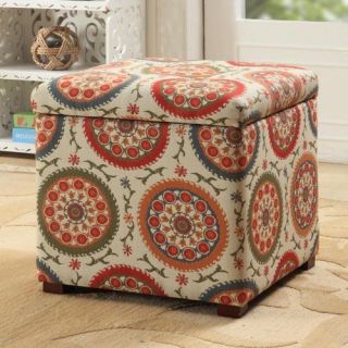 Kinfine Floral Storage Ottoman   Ottomans