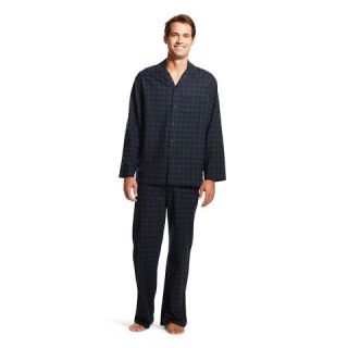 Mens Flannel Pajama Set Navy   Merona®