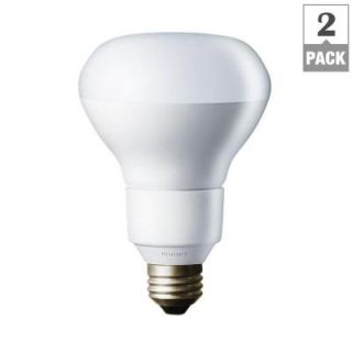 Philips 65W Equivalent Daylight Deluxe R30 Dimmable CFL Flood Light Bulb (2 Pack) (E*) 433615
