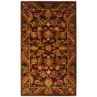 Safavieh Antiquity Wine/Gold 2 ft. x 3 ft. Area Rug AT52B 2