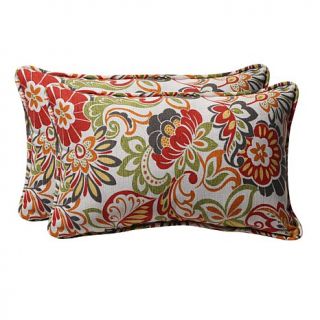 Pillow Perfect Set of 2 Zoe Rectangular Throw Pillows   Multi   7408652