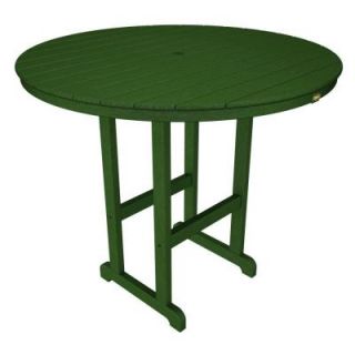 Trex Outdoor Furniture Monterey Bay Rainforest Canopy 48 in. Round Patio Bar Table TXRBT248RC