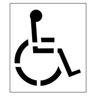 Stencil Ease 48 in. One Part Handicap Stencil with 3 in. Stroke CC0124A48