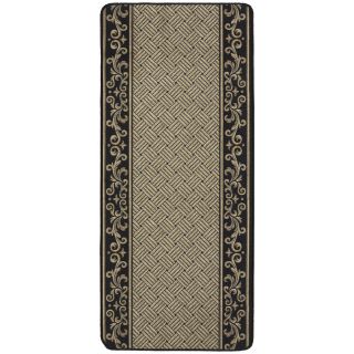 Nance Nance Carpet Black Rectangular Indoor Tufted Runner (Common 2 x 10; Actual 26 in W x 120 in L)