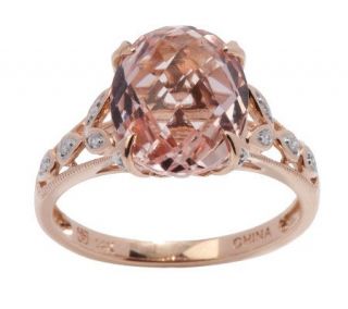 4.00 ct Morganite & Diamond Accent 14K Rose Gold Ring   J265609 —